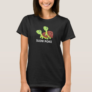 Schildkröte Langsam Poke Benutzerdefiniertes Gesch T-Shirt