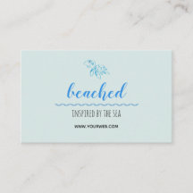 Schildkröte-Logo-Strandthema Visitenkarte