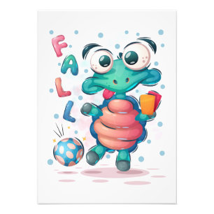 Schildkröte Lover Fall Niedlich Sea Turtle Fotodruck