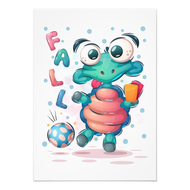 Schildkröte Lover Fall Niedlich Sea Turtle Fotodruck (Vorne)