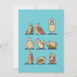 Schildkröte Lover Green Sea Turtle Yoga Save The Date