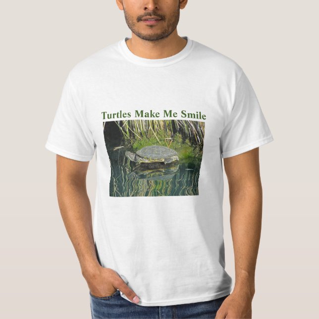 Schildkröte Lover Lake Foto T-Shirt (Vorderseite)