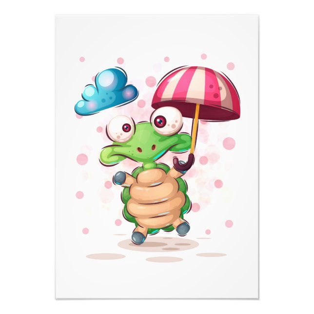 Schildkröte Lover Niedlich Sea Turtle Fotodruck (Vorne)