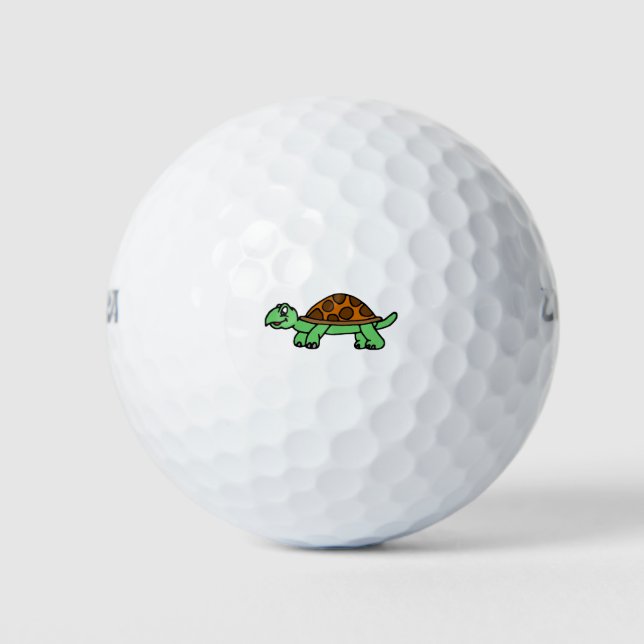 Schildkröte Lustig Golfball (Vorderseite)