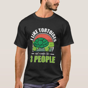 Schildkröte mag ich Tortoises und vielleicht 3 Leu T-Shirt