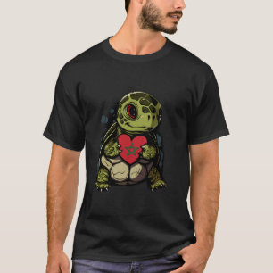 Schildkröte Marokkanischer Stolz Marokko Flagge Ma T-Shirt