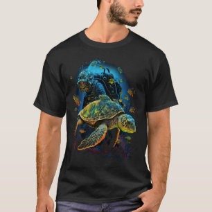 Schildkröte Meeresschildkröten Ozean Unterwasser T T-Shirt