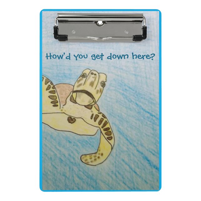 Schildkröte Mini Klemmbrett (Vorderseite)