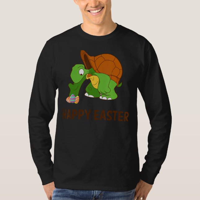 Schildkröte mit Eiern Ostertag T-Shirt (Vorderseite)