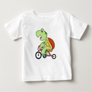 Schildkröte mit Fahrrad Baby T-shirt