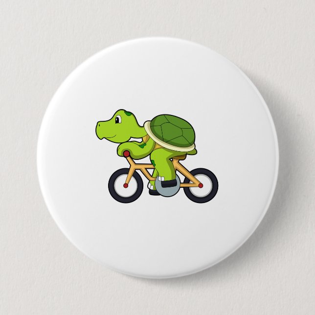 Schildkröte mit Fahrrad.PNG Button (Vorderseite)