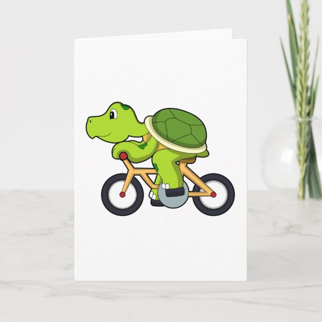 Schildkröte mit Fahrrad.PNG Karte (Vorderseite)
