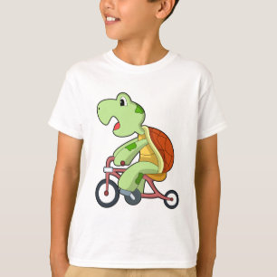 Schildkröte mit Fahrrad T-Shirt