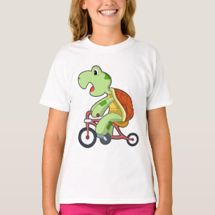 Schildkröte mit Fahrrad T-Shirt