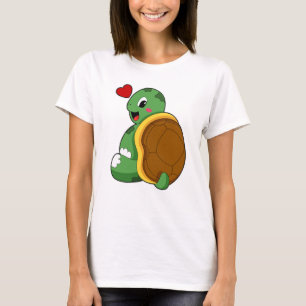 Schildkröte mit Herz T-Shirt