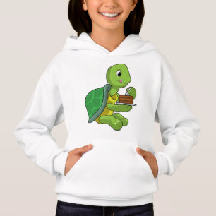 Schildkröte mit Kuchen Hoodie