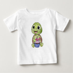 Schildkröte mit Muffin Baby T-shirt