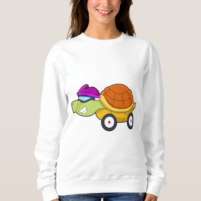 Schildkröte mit Muschel als Auto Sweatshirt (Vorderseite)