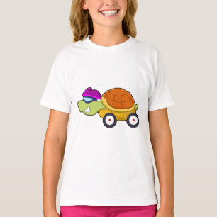 Schildkröte mit Muschel als Auto T-Shirt