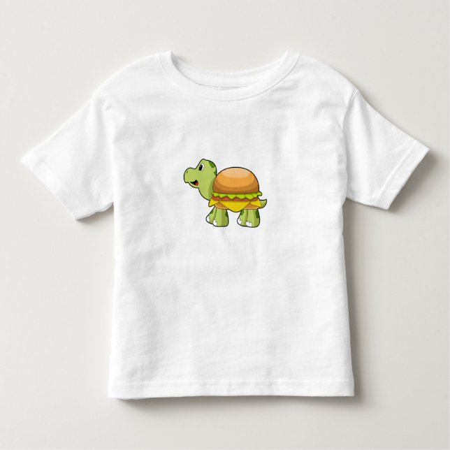 Schildkröte mit Muschel als Burger.PNG Kleinkind T-shirt (Vorderseite)