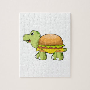 Schildkröte mit Muschel als Burger.PNG Puzzle