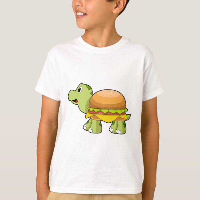 Schildkröte mit Muschel als Burger.PNG T-Shirt (Vorderseite)