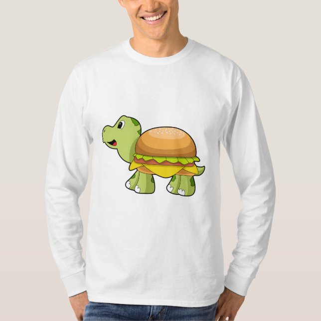 Schildkröte mit Muschel als Burger.PNG T-Shirt (Vorderseite)