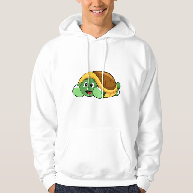 Schildkröte mit Muschel als Deckeln Hoodie (Vorderseite)