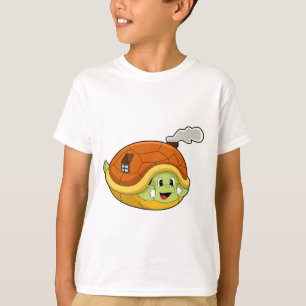 Schildkröte mit Muschel als Haus T-Shirt