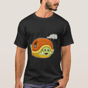 Schildkröte mit Muschel als Haus T-Shirt