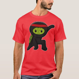 Schildkröte mit Muschel als Ninja T-Shirt