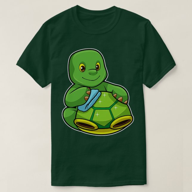 Schildkröte mit Muschel T-Shirt (Design vorne)