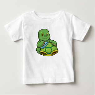 Schildkröte mit Muschel und Reinigen Baby T-shirt