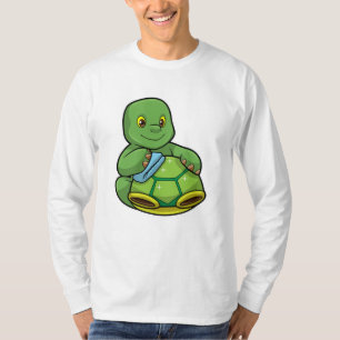 Schildkröte mit Muschel und Reinigen T-Shirt