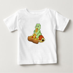 Schildkröte mit Pizza Baby T-shirt