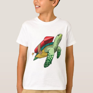 Schildkröte mit Rakete T-Shirt