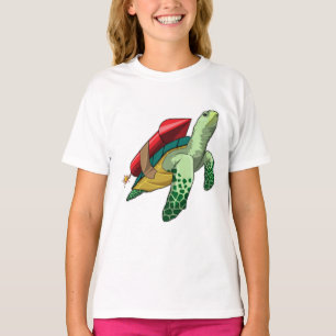 Schildkröte mit Rakete T-Shirt