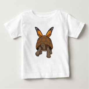 Schildkröte mit Regenbogenfarben Baby T-shirt
