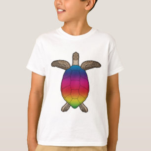 Schildkröte mit Regenbogenfarben T-Shirt
