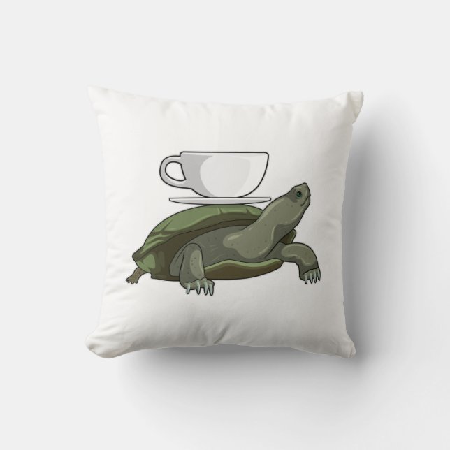 Schildkröte mit Teacup Kissen (Vorderseite)