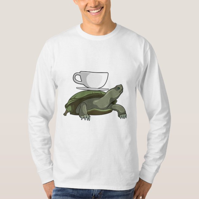 Schildkröte mit Teacup T-Shirt (Vorderseite)