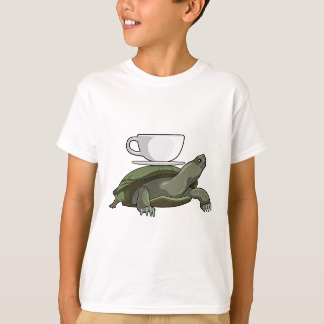 Schildkröte mit Teacup T-Shirt (Vorderseite)