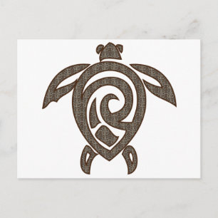 Schildkröte-Muschel Postkarte
