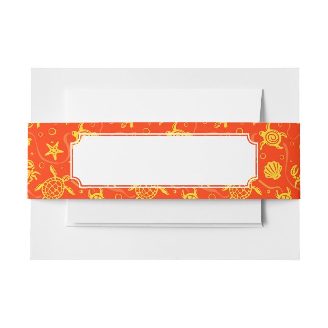 Schildkröte-Muster Einladungsbanderole (Vorderseite Beispiel)