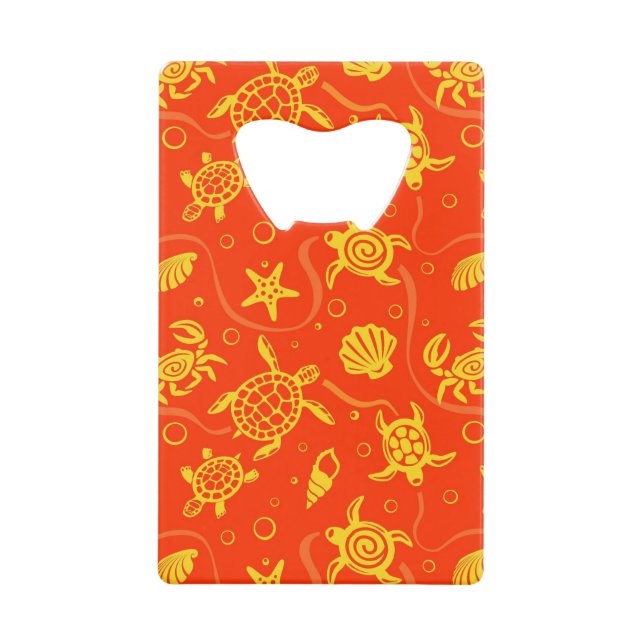 Schildkröte-Muster Geldbeutel Flaschenöffner (Vorderseite)