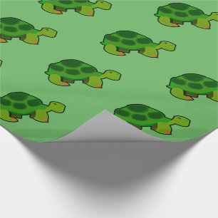 Schildkröte-Muster - glattes Packpapier, 30" x 6' Geschenkpapier