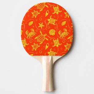 Schildkröte-Muster Tischtennis Schläger