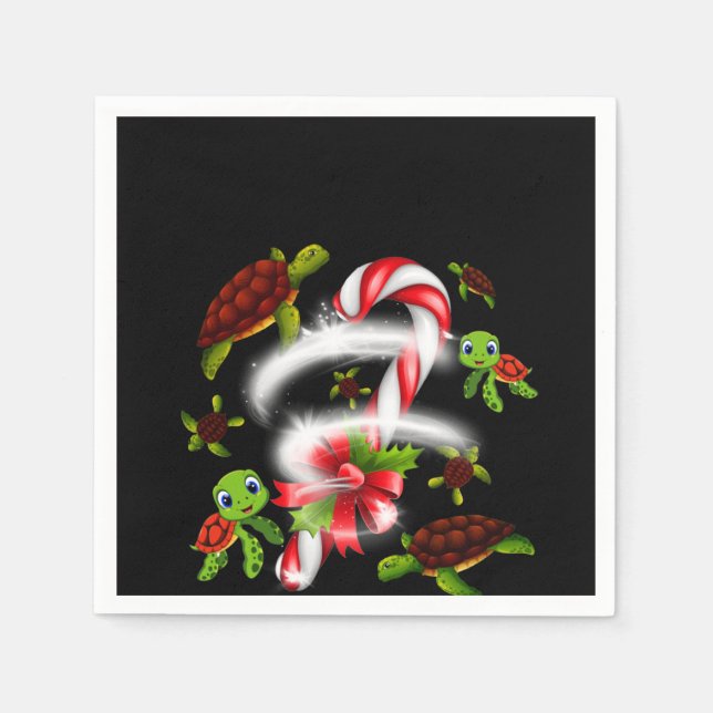 Schildkröte| Nur ein Mädchen, das Schildkröten  Serviette (Vorderseite)