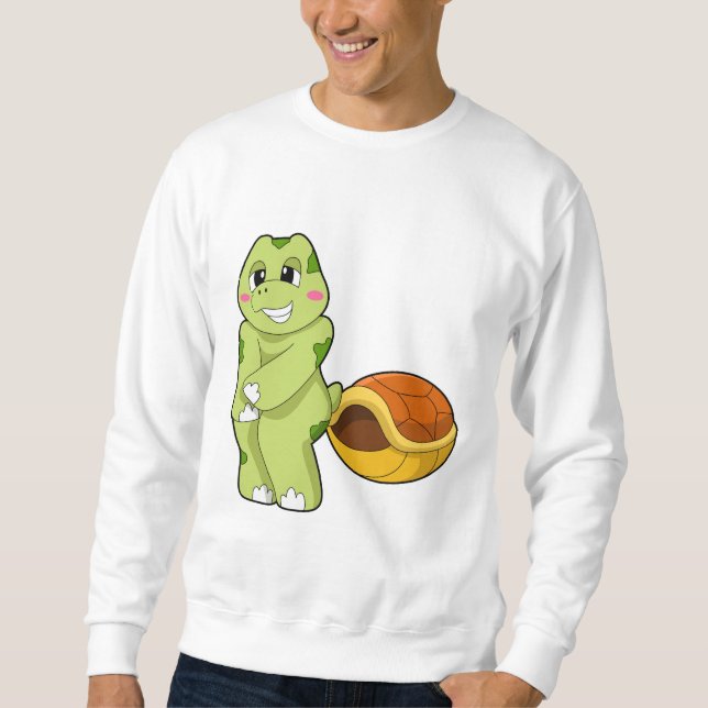 Schildkröte ohne Muschel Shy.PNG Sweatshirt (Vorderseite)