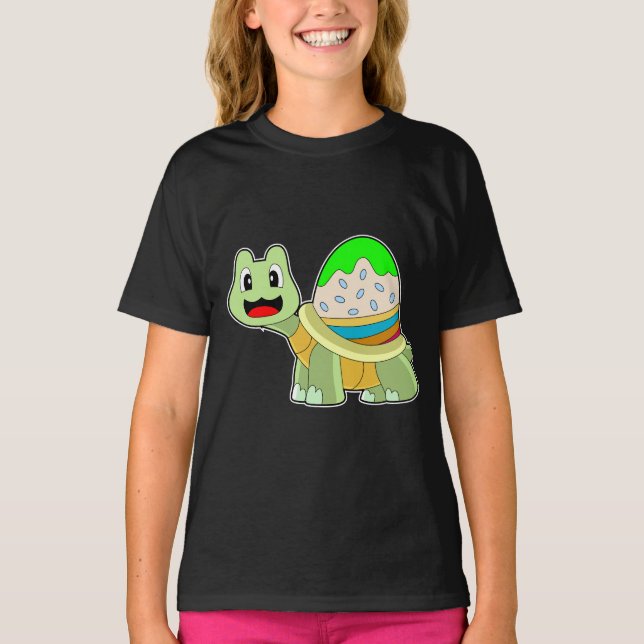 Schildkröte Osterei T-Shirt (Vorderseite)